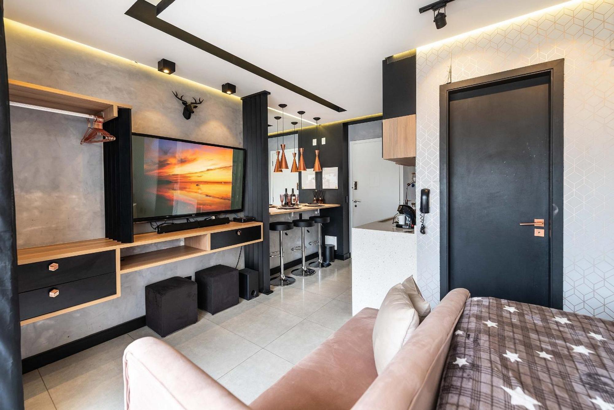 Ms906 Studio Aconchegante Na Bela Vista Com Vaga São Paulo Kültér fotó